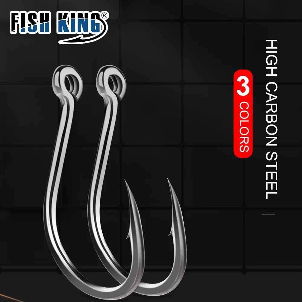 HookUpCo. High Carbon Fishing Hooks Set 100pcs