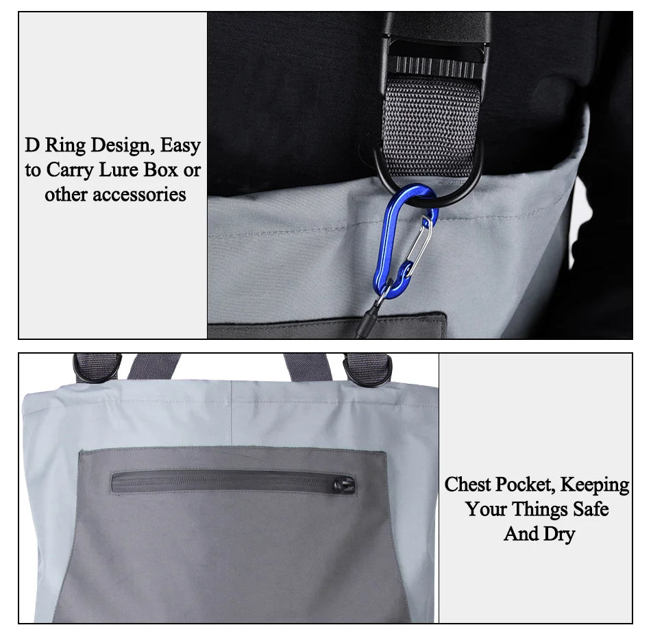 Breathable Waterproof Fishing Waders for All Sizes