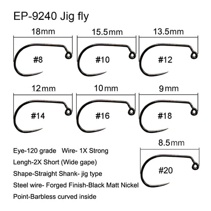 HookUpCo. 100 Barbless Fishing Hooks Set - HookUpCo.