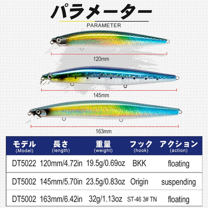 HookUpCo. Luminous Assassin Minnow Fishing Lure - HookUpCo.