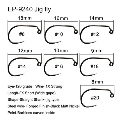 HookUpCo. 100 Barbless Fishing Hooks Set - HookUpCo.