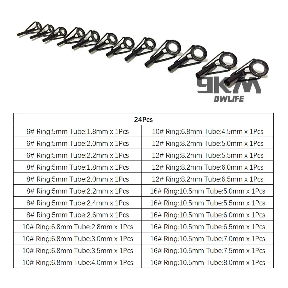 Stainless Steel Fishing Rod Repair Kit 230Pcs