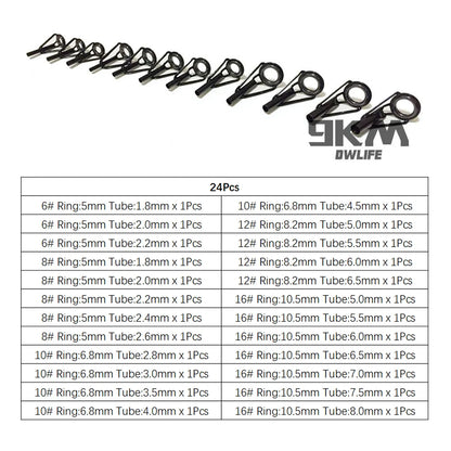 Stainless Steel Fishing Rod Repair Kit 230Pcs