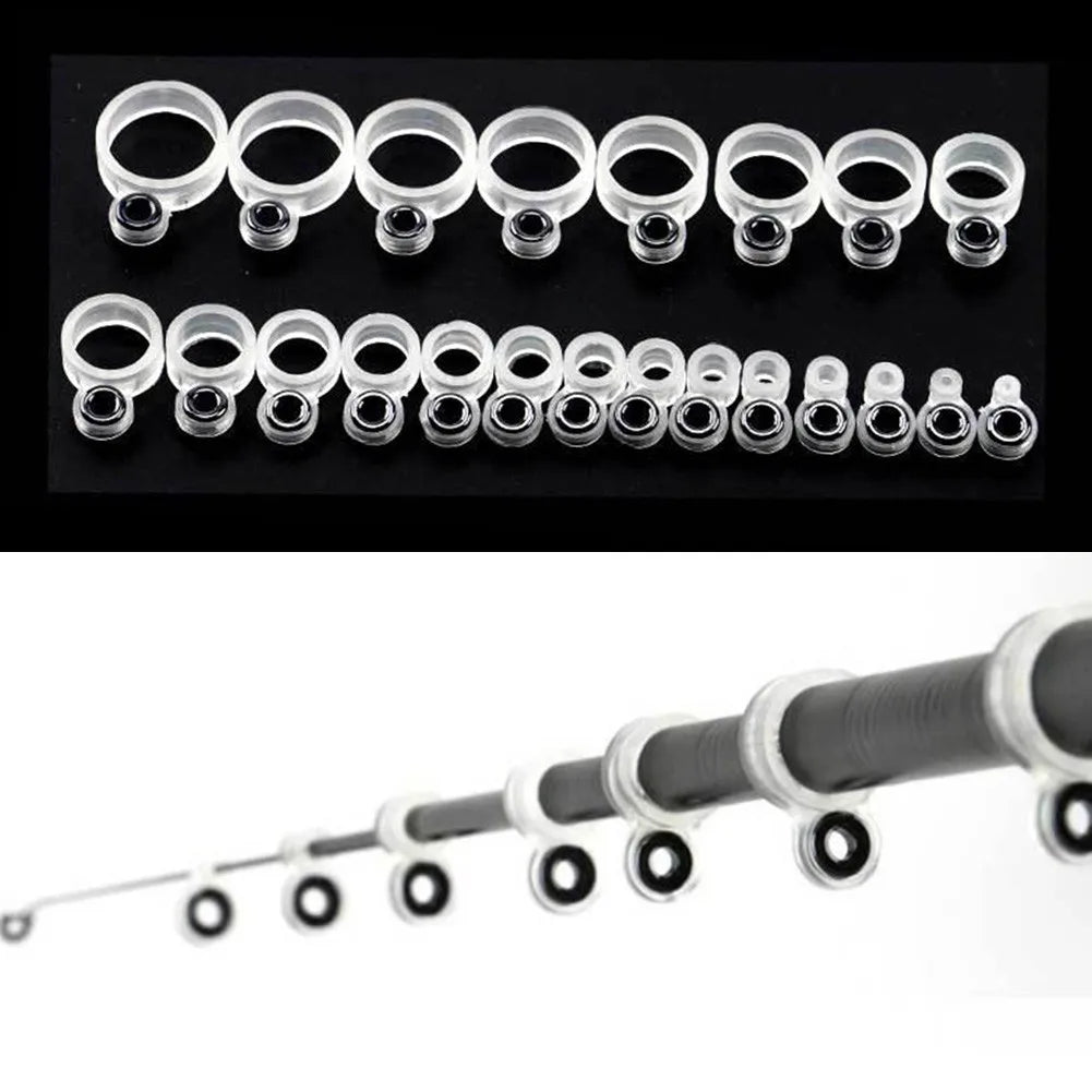 Silicone Fishing Rod Guide Tip Repair Kit 14/22Pcs - HookUpCo.