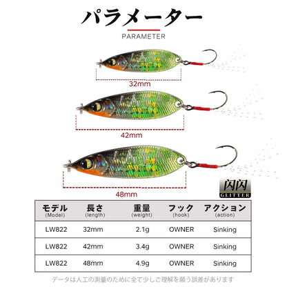 HookUpCo. Sinking Spoon Lure 4.9g - HookUpCo.