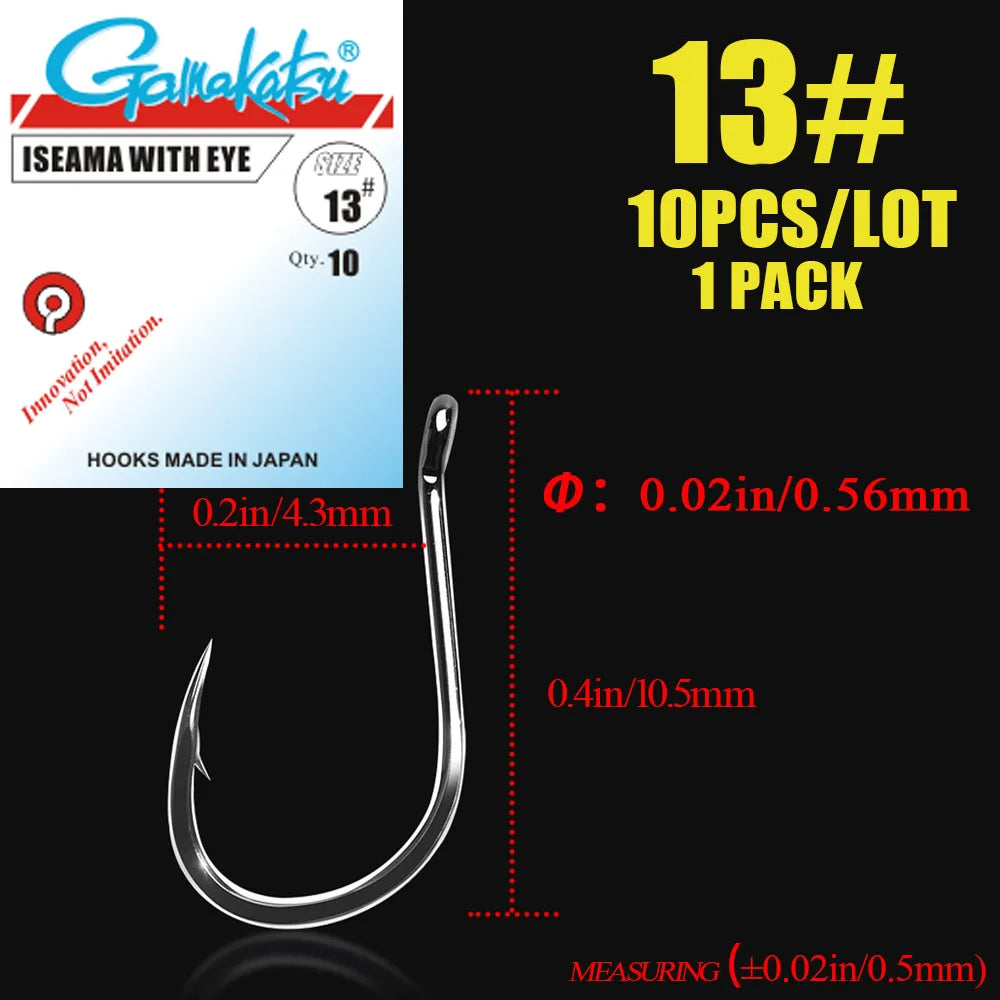 HookUpCo. High Carbon Steel Fishing Hooks 10pcs - HookUpCo.