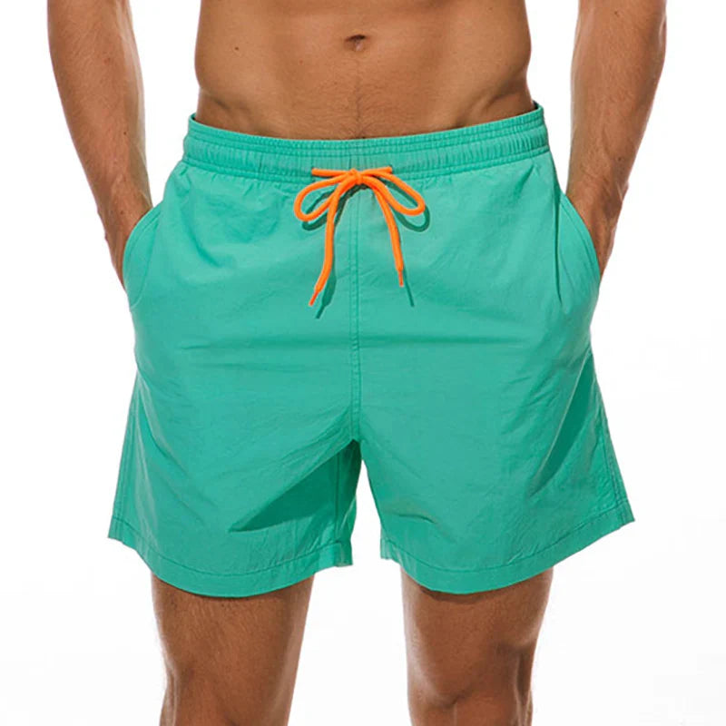 HookUpCo. Men's Swim Shorts for Beach and Pool Fun