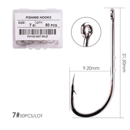 HookUpCo. Barbed Fishing Hooks Set for Carp - HookUpCo.