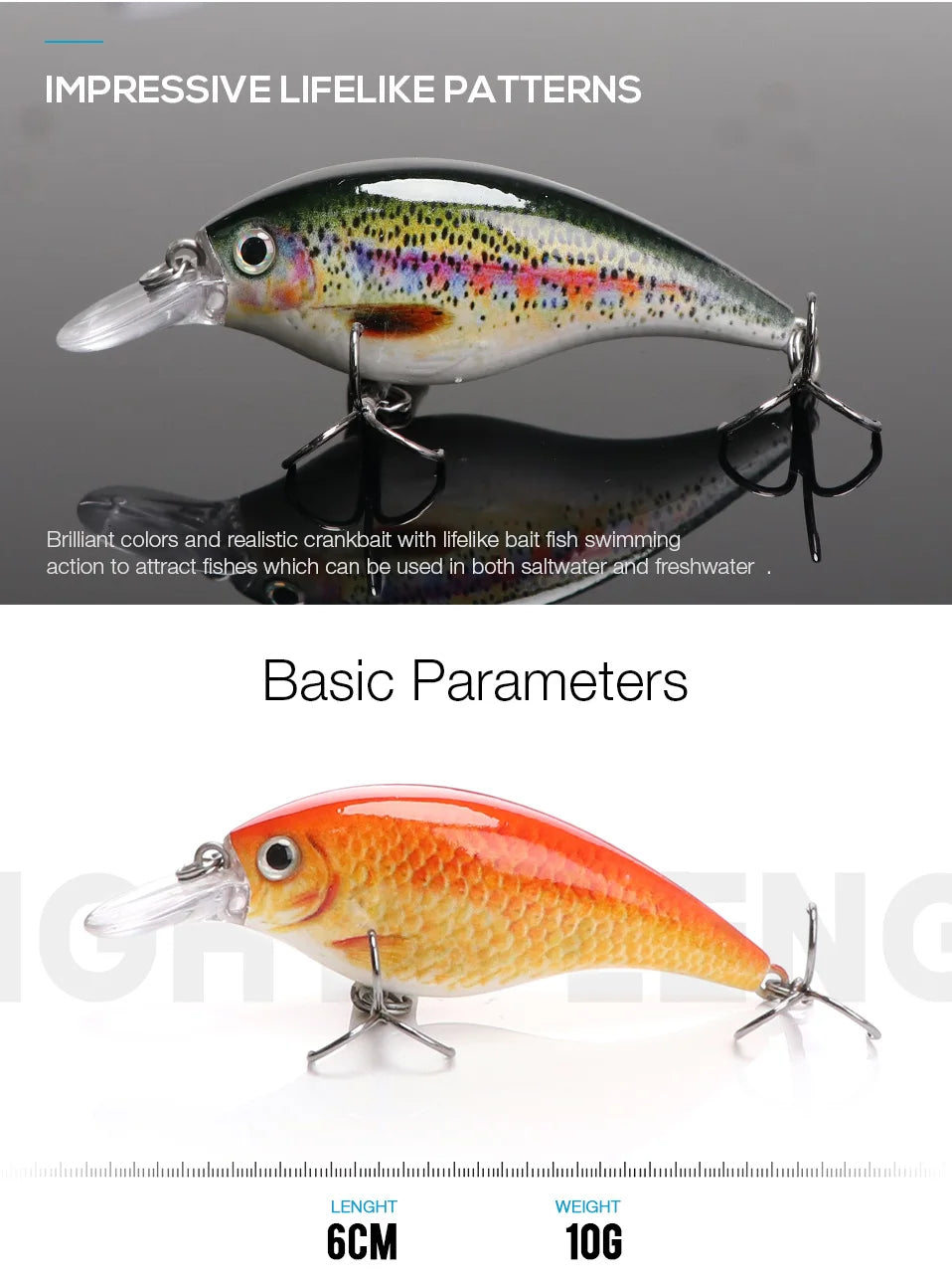 HookUpCo. Black Minnow Fishing Lure - HookUpCo.