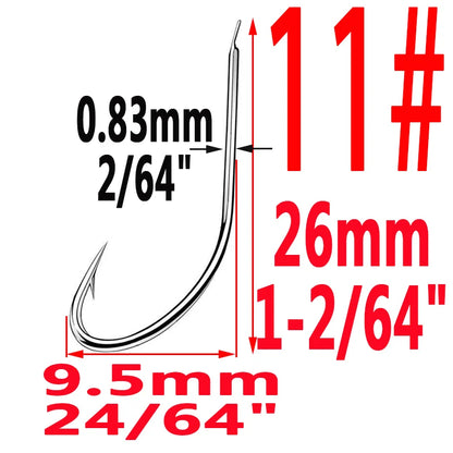 HookUpCo. High-Carbon Steel Circle Fishing Hooks - HookUpCo.