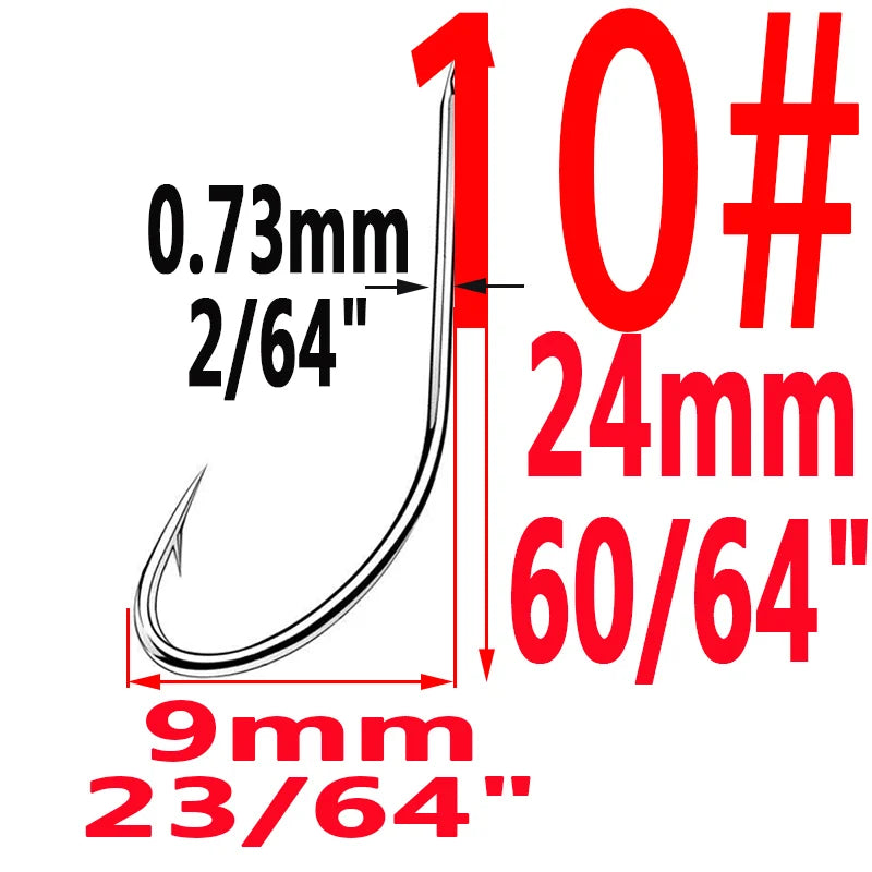 HookUpCo. High-Carbon Steel Circle Fishing Hooks - HookUpCo.