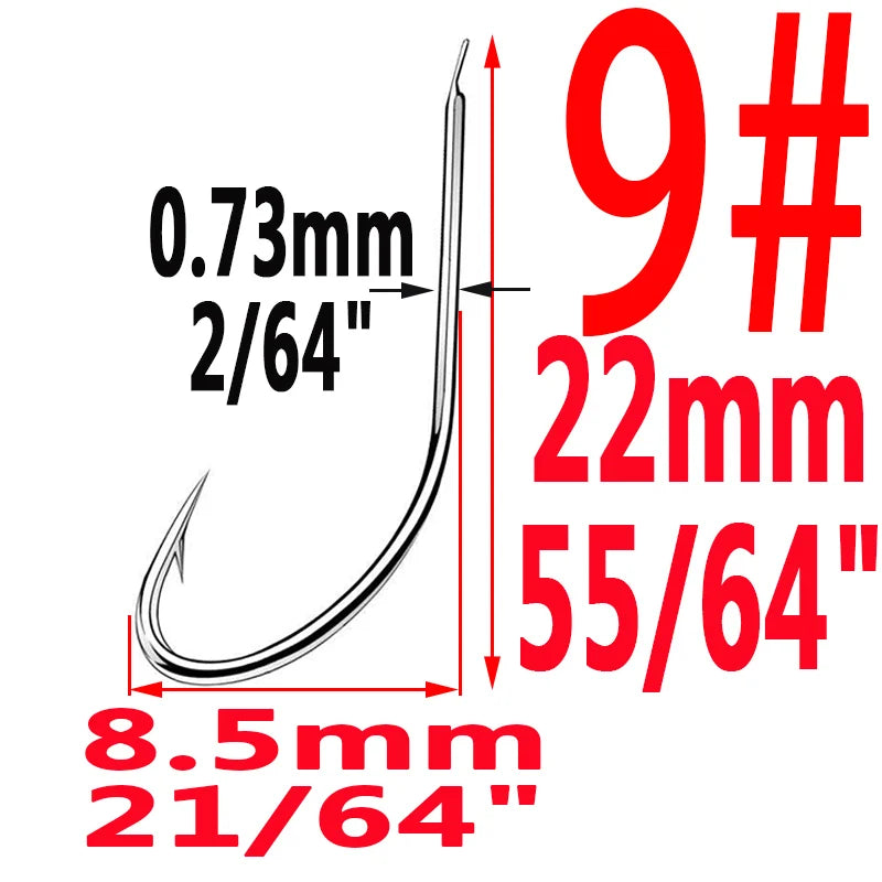HookUpCo. High-Carbon Steel Circle Fishing Hooks - HookUpCo.