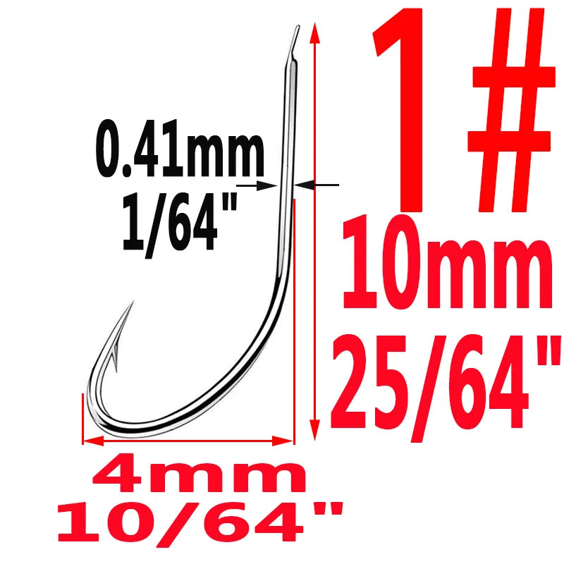 HookUpCo. High-Carbon Steel Circle Fishing Hooks - HookUpCo.