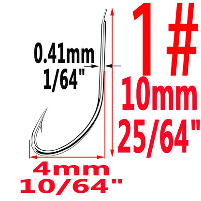 HookUpCo. High-Carbon Steel Circle Fishing Hooks - HookUpCo.