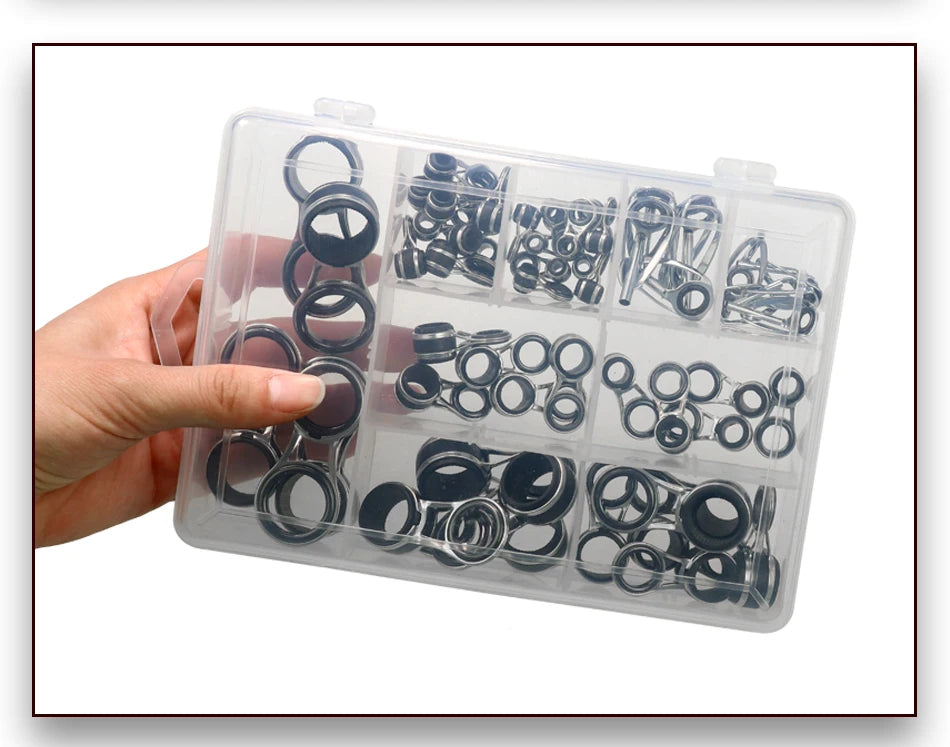 55-Piece Fishing Rod Guide Repair Kit - HookUpCo.