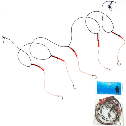 HookUpCo. Stainless Steel Fishing Hook Set, 5 Pieces - HookUpCo.