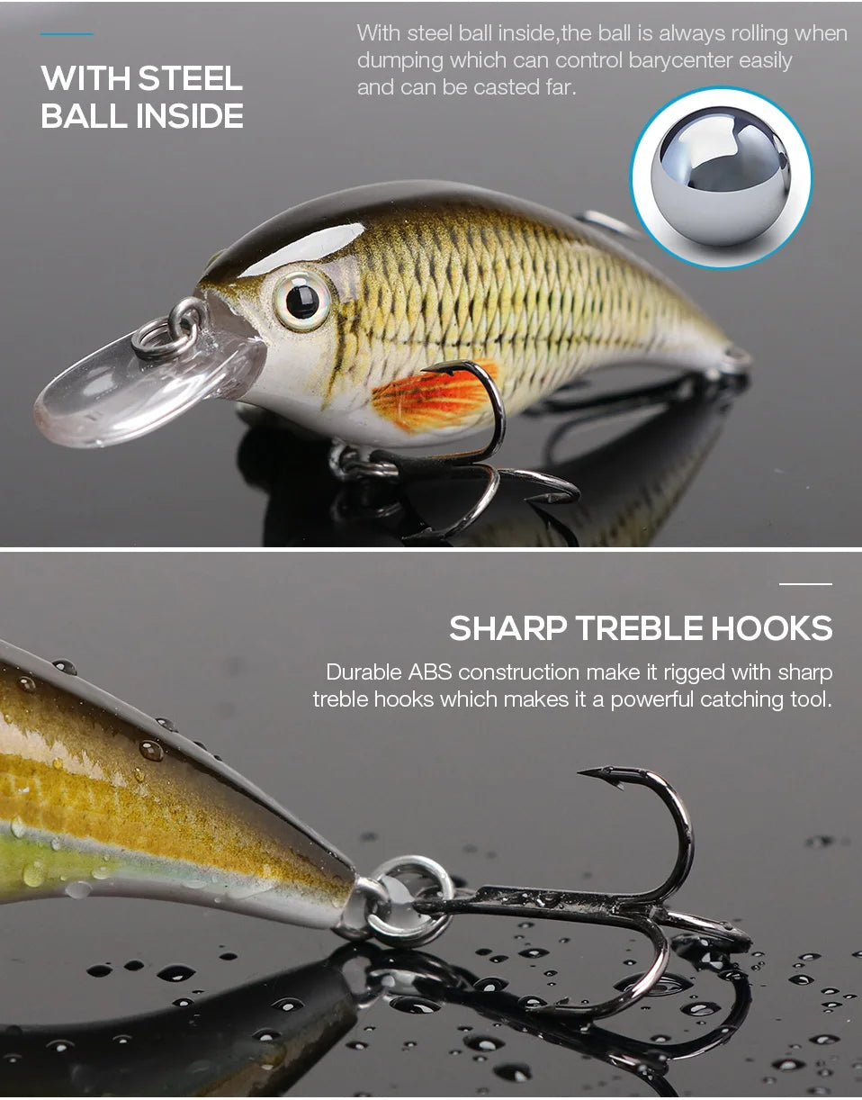 HookUpCo. Black Minnow Fishing Lure - HookUpCo.