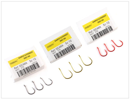 HookUpCo. High Carbon Fishing Hooks Set 100pcs