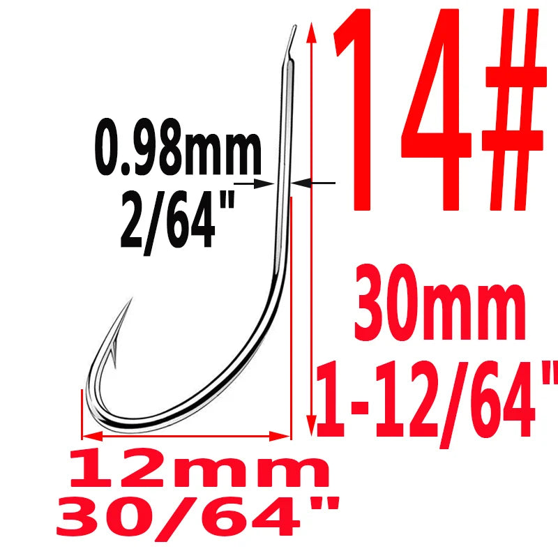 HookUpCo. High-Carbon Steel Circle Fishing Hooks - HookUpCo.
