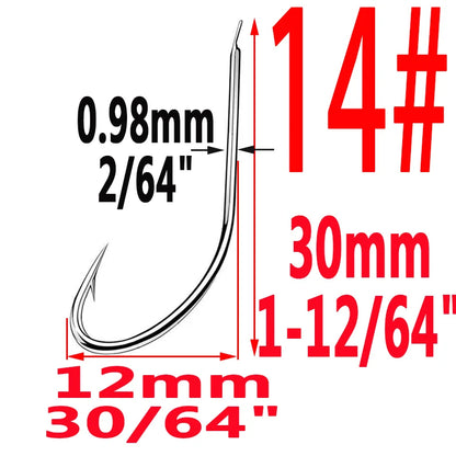HookUpCo. High-Carbon Steel Circle Fishing Hooks - HookUpCo.