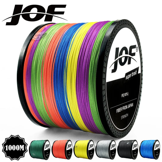 HookUpCo. 8-Strand Multicolor Braided Fishing Line 300M-1000M
