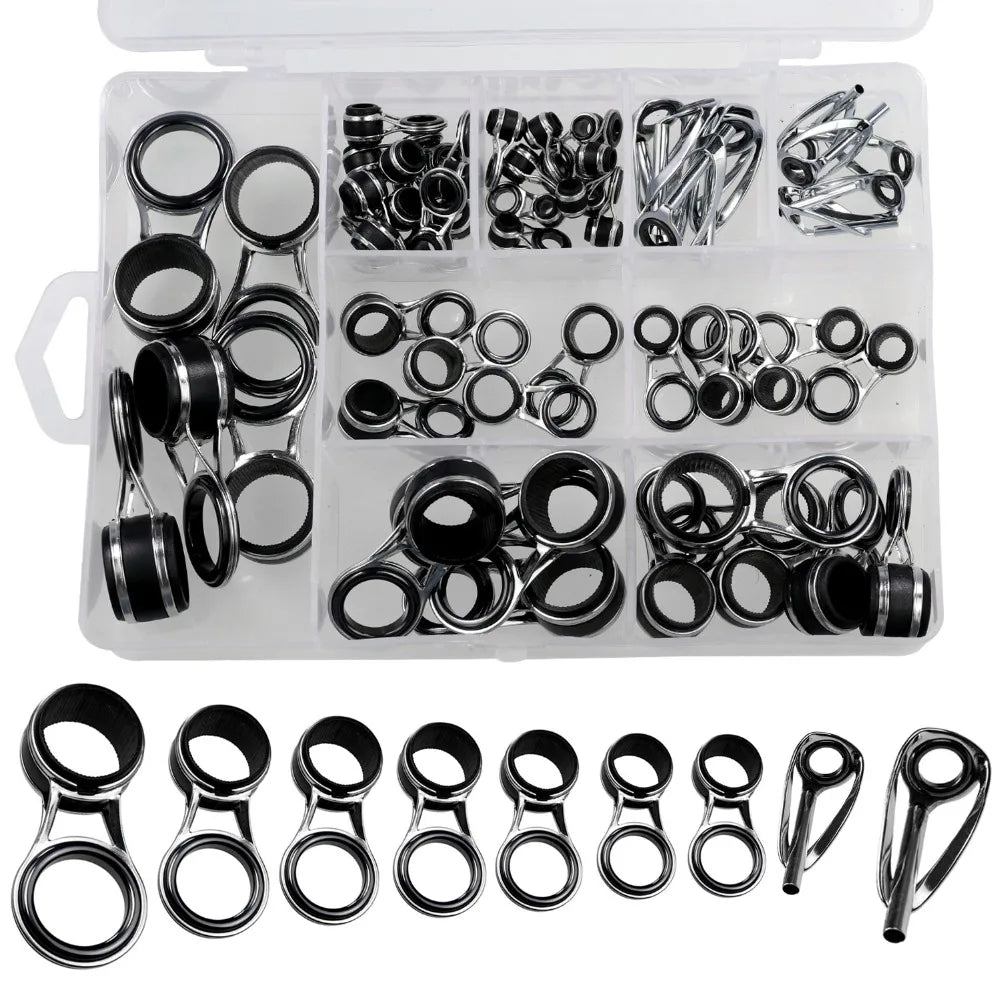 55-Piece Fishing Rod Guide Repair Kit - HookUpCo.