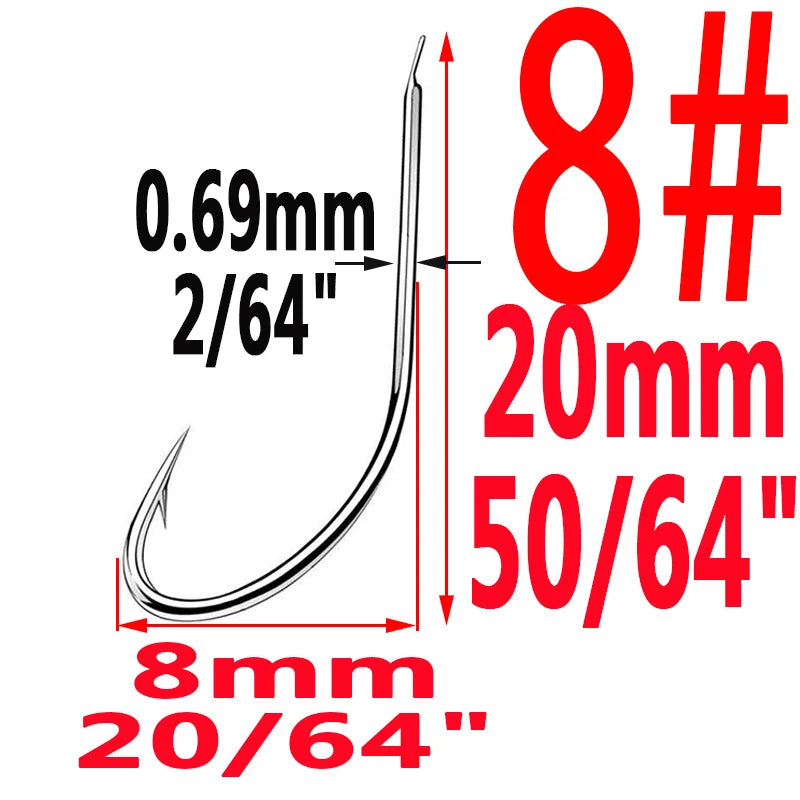 HookUpCo. High-Carbon Steel Circle Fishing Hooks - HookUpCo.