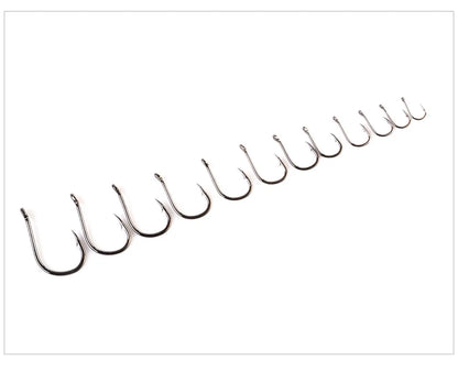 HookUpCo. High Carbon Fishing Hooks Set 100pcs