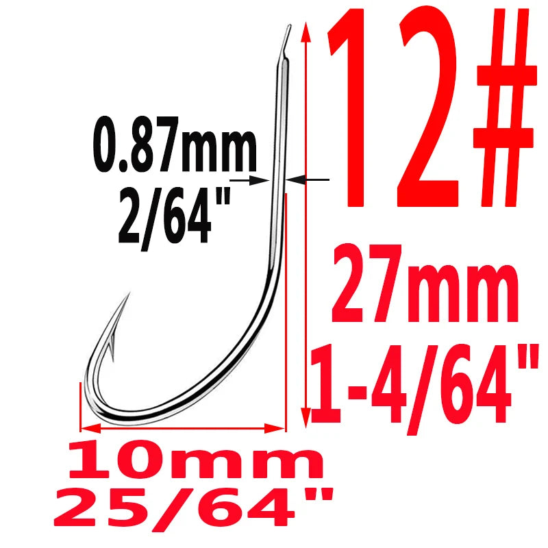 HookUpCo. High-Carbon Steel Circle Fishing Hooks - HookUpCo.