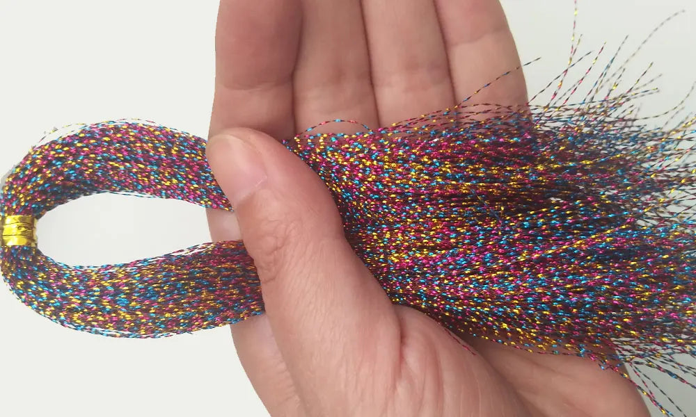 Holographic Twisted Flashabou for Lure Making - HookUpCo.