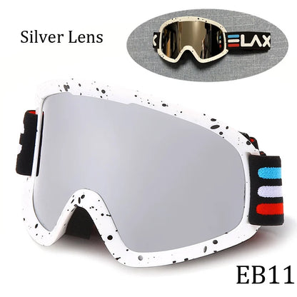Double Layer Anti-Fog Ski Goggles for Clear Outdoor Vision