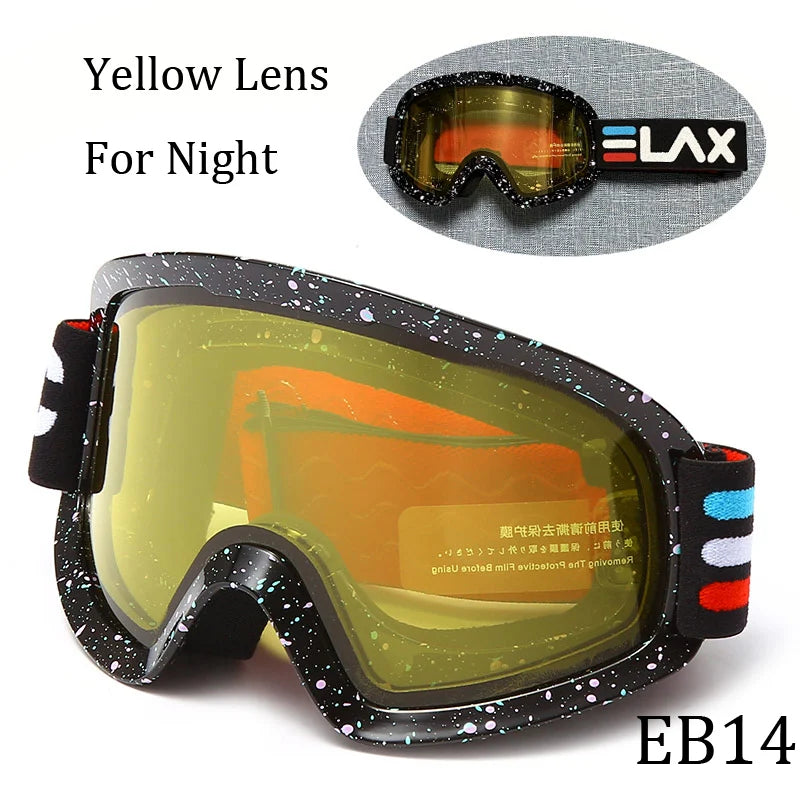 Double Layer Anti-Fog Ski Goggles for Clear Outdoor Vision