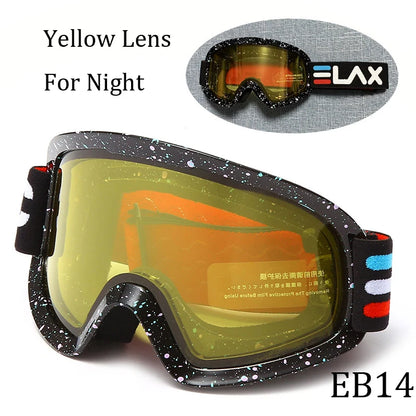 Double Layer Anti-Fog Ski Goggles for Clear Outdoor Vision