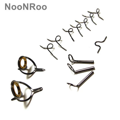 DIY Fly Rod Guide Kit with Gold Rings, 13 Pcs - HookUpCo.