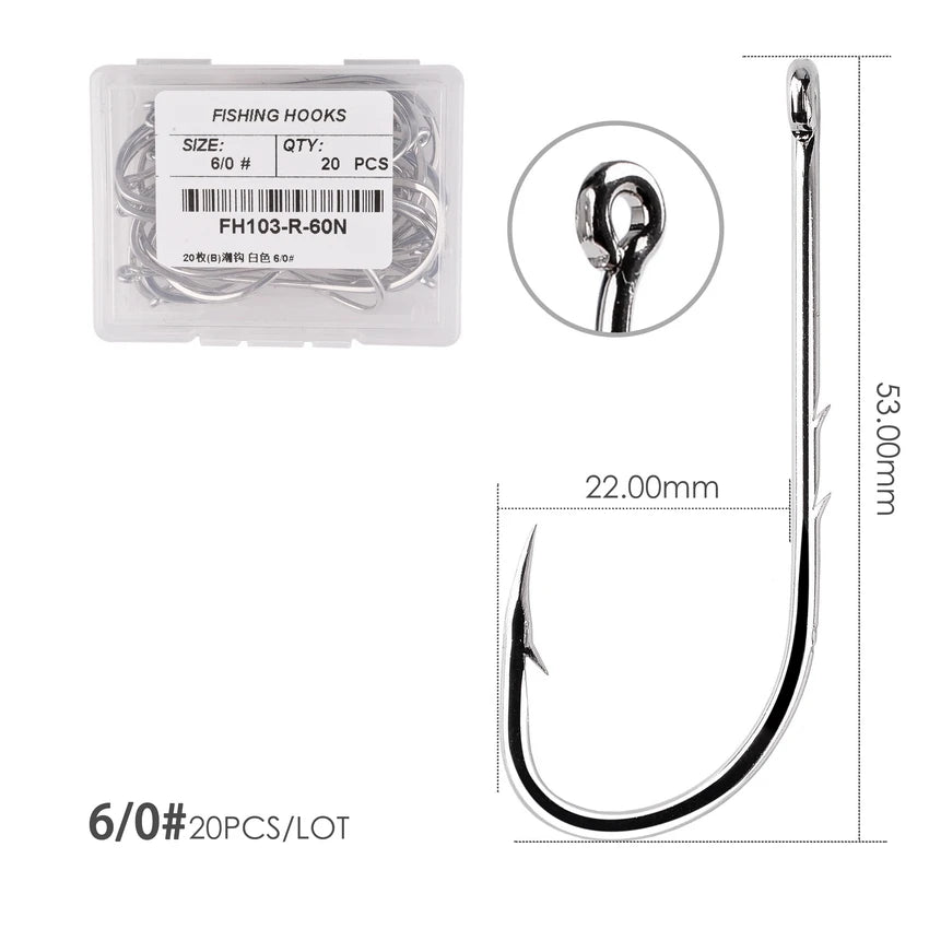 HookUpCo. Barbed Fishing Hooks Set for Carp - HookUpCo.