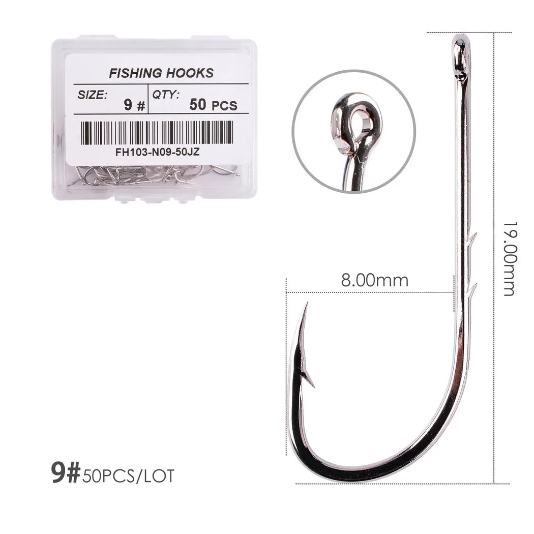 HookUpCo. Barbed Fishing Hooks Set for Carp - HookUpCo.