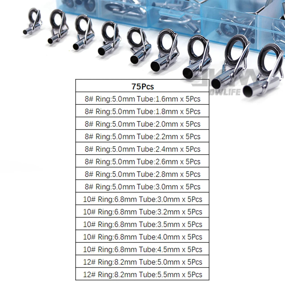 Stainless Steel Fishing Rod Repair Kit 230Pcs