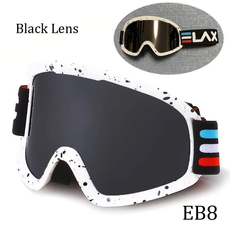 Double Layer Anti-Fog Ski Goggles for Clear Outdoor Vision