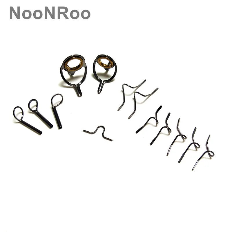 DIY Fly Rod Guide Kit with Gold Rings, 13 Pcs - HookUpCo.