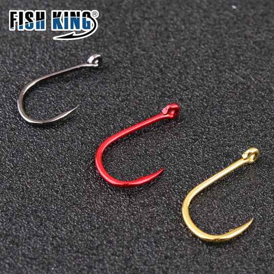 HookUpCo. High Carbon Fishing Hooks Set 100pcs