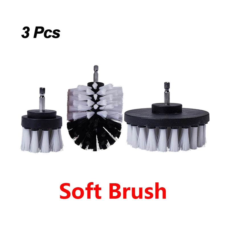 Electric Scrubber Brush Set - 3pcs