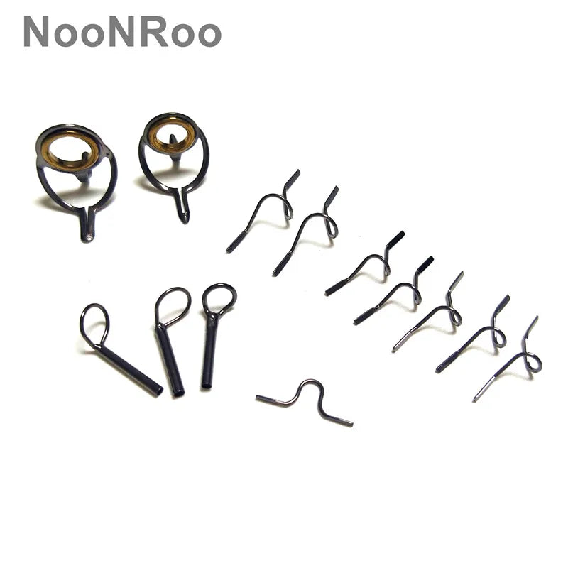 DIY Fly Rod Guide Kit with Gold Rings, 13 Pcs - HookUpCo.
