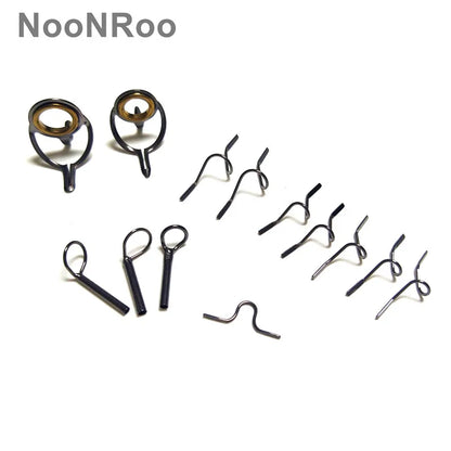 DIY Fly Rod Guide Kit with Gold Rings, 13 Pcs - HookUpCo.