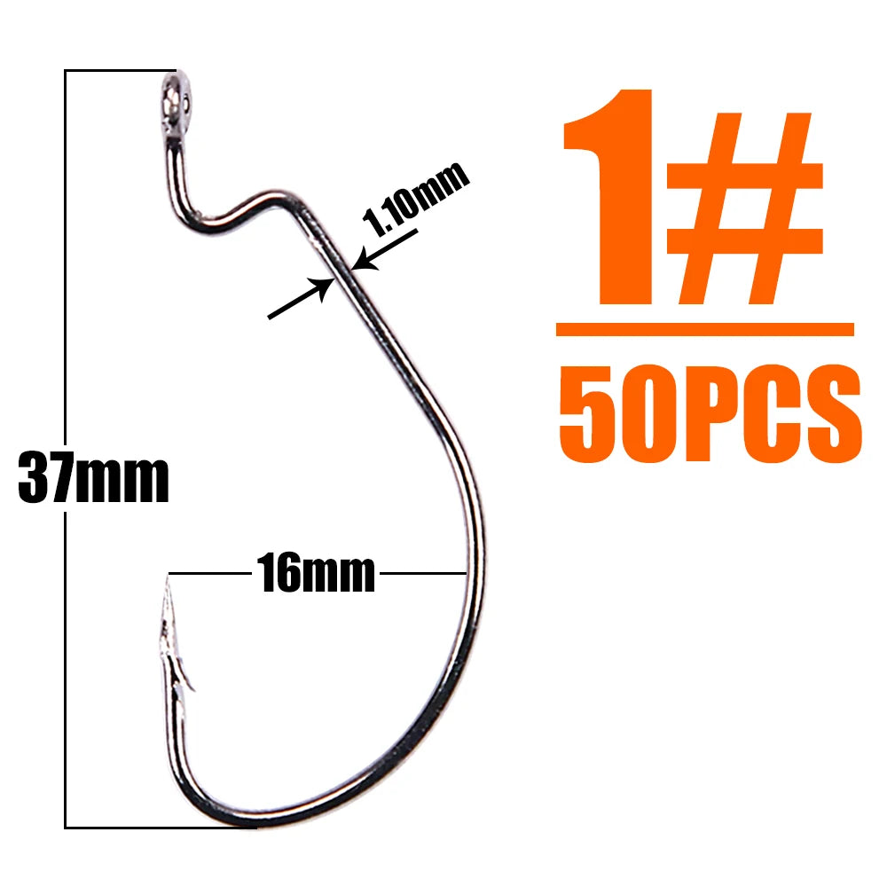 HookUpCo. High Carbon Fishing Hooks - HookUpCo.