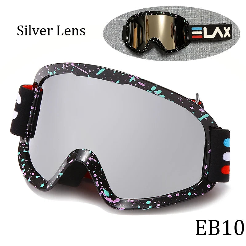 Double Layer Anti-Fog Ski Goggles for Clear Outdoor Vision