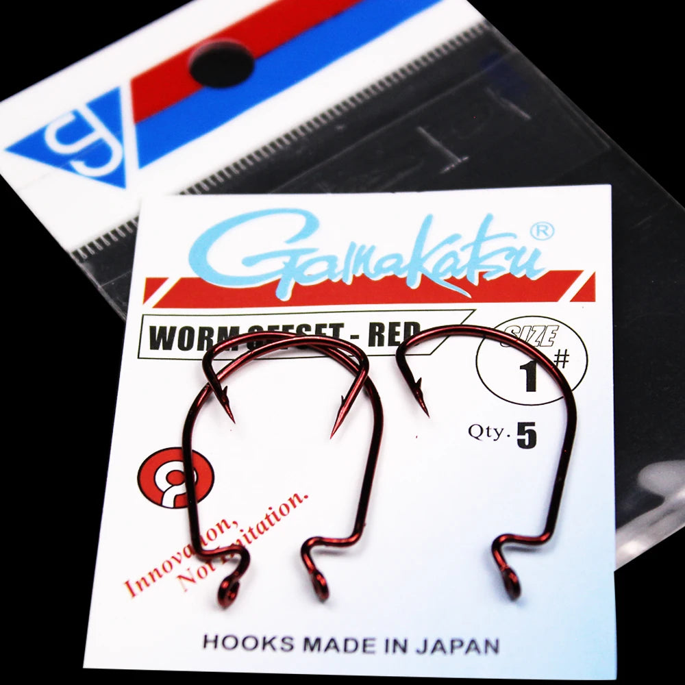 HookUpCo. High Carbon Steel Crank Worm Hooks - HookUpCo.