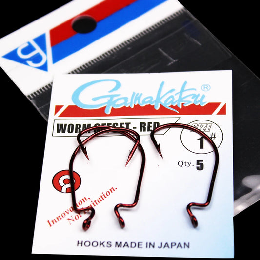 HookUpCo. High Carbon Steel Crank Worm Hooks - HookUpCo.