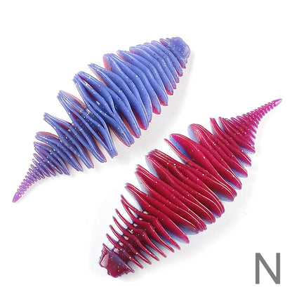 HookUpCo. Soft Lure Worms for Bass Fishing - HookUpCo.