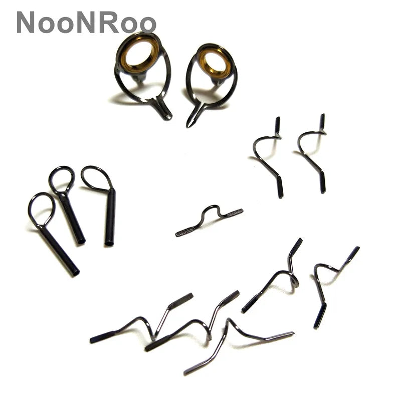 DIY Fly Rod Guide Kit with Gold Rings, 13 Pcs - HookUpCo.