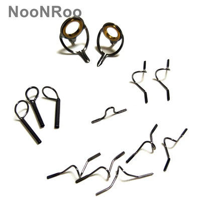 DIY Fly Rod Guide Kit with Gold Rings, 13 Pcs - HookUpCo.